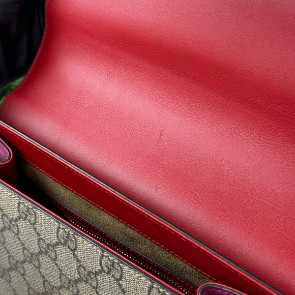 Gucci Padlock GG Coated Canvas And Leather Top Handle Bag - Picture 9 of 16